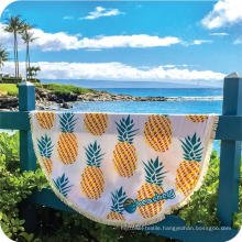 Hot sale custom pineapple pattern Round Beach Towel RBT-185